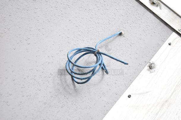 2021 Nationwide 8.5' x 24' food trailer shell, ready for customization. Sold with clear title. Features blue wire, raindrop pattern.