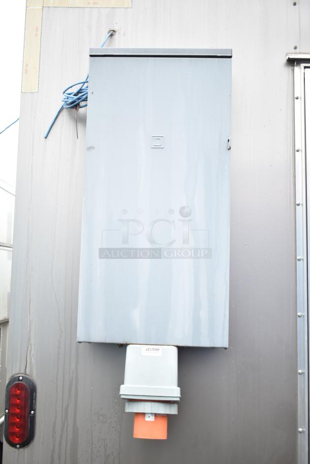 2021 Nationwide 8.5' x 24' food trailer shell with exterior electrical box and wiring, ready for customization. Clear title.