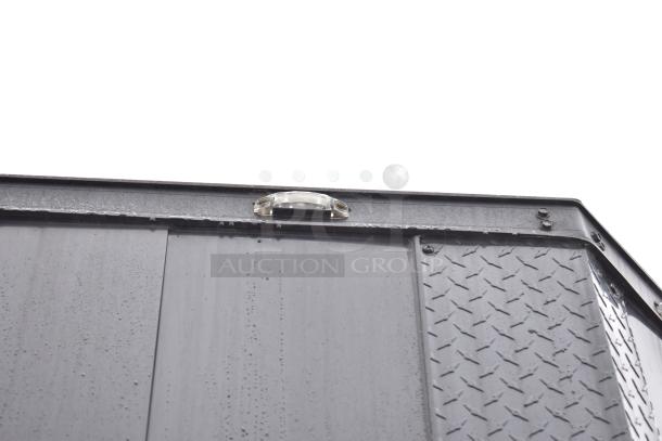 2020 SDG 8.5' x 20' food trailer shell, metal exterior, ready for customization, with clear title.