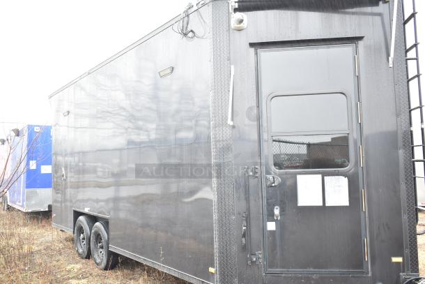 2020 SDG 8.5' x 20' black food trailer shell, ready for customization. Clear title. Exterior in good condition.