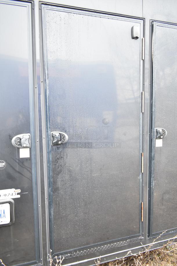 2020 SDG 8.5' x 20' food trailer shell with lockable doors, ready for customization; clear title included.