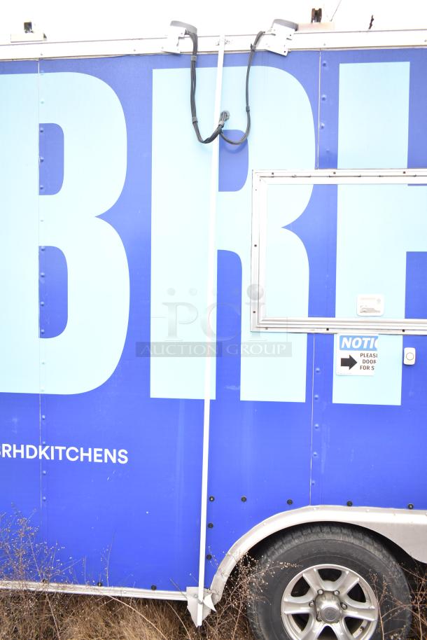 Fully outfitted mobile kitchen trailer with CaptiveAire hood, Arctic Air systems, Pitco fryers, and POS infrastructure.