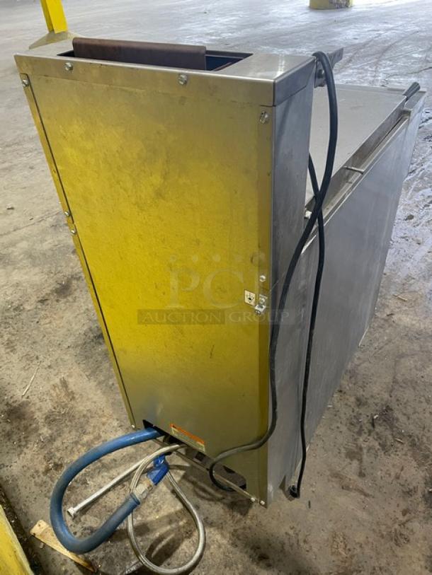Pitco stainless steel natural gas 17.5 gal rethermalizer/pasta cooker, model SRTG, with digital control, on casters.