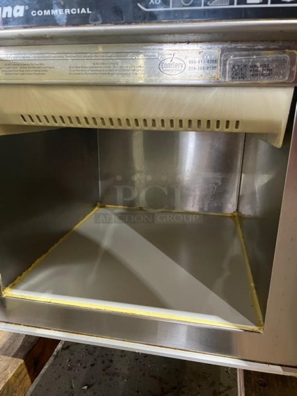 MenuMaster MRC30S2 commercial stainless steel microwave, 2016 model. Featuring programmable touch control. 208/240V.