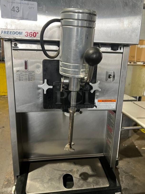 Electro Freeze Model 78RMT232 commercial single flavor soft serve machine, stainless steel, on casters, 115/208-230V, 3-phase.