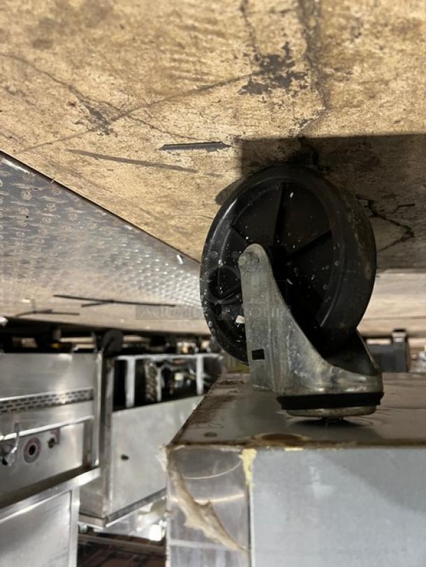 Turbo Air 2 Door Reach-In Freezer, model M3F47-2 on commercial casters, stainless steel, 115V 1 phase.