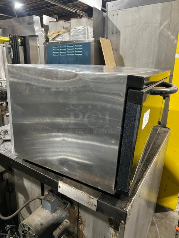 Moffat Turbo Fan E25 countertop convection oven, stainless steel, electric, 120V 1 Phase, Serial 234997, used condition.