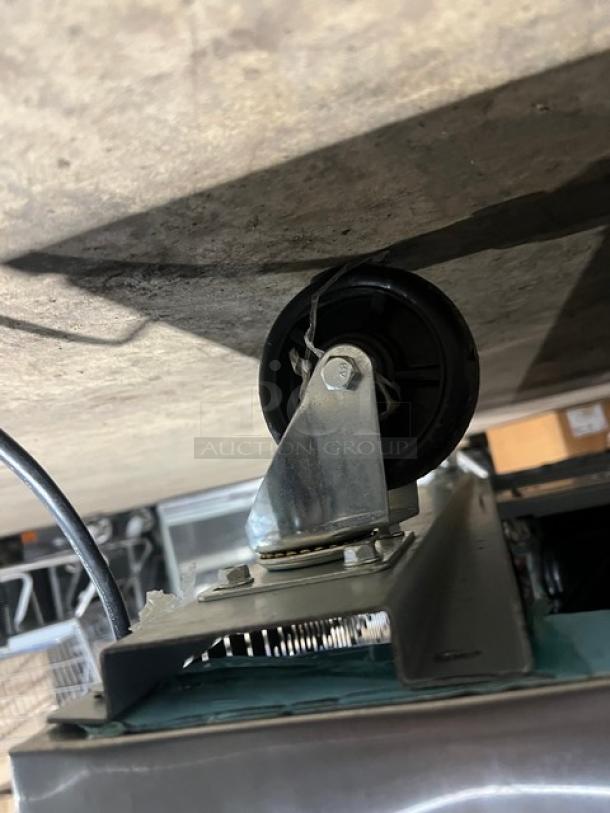 Avantco stainless steel reach-in freezer caster wheel, model 178A49FHC. Durable construction, optimal for mobility.