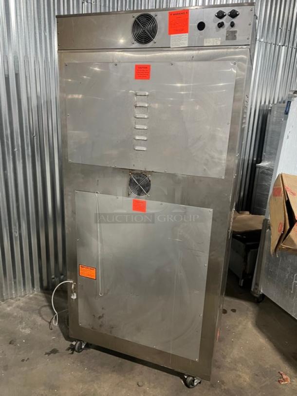 Nuvu SUB123 Subway Edition convection oven and proofer combo, 208V 3-phase, stainless steel, on casters, minor wear.