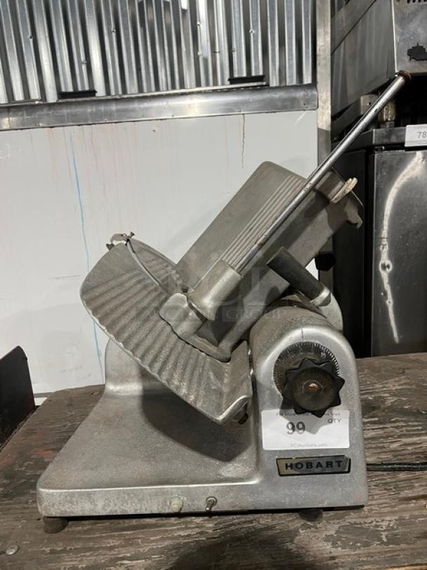 Hobart 1612 commercial electric deli meat slicer, countertop model, used condition, serial number 11-128-507.