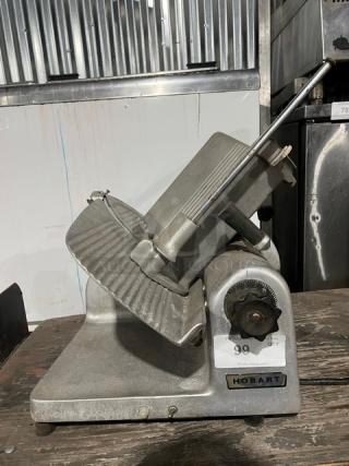 Hobart 1612 commercial electric deli meat slicer, countertop model, used condition, serial number 11-128-507.