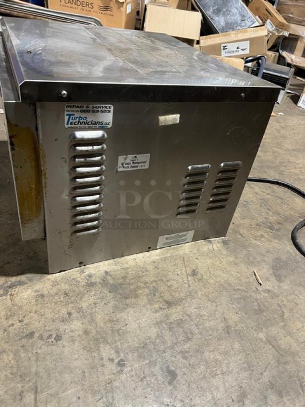 TurboChef NGC commercial stainless steel rapid cook oven, countertop model, ventless design, digital controls, 208-240V.