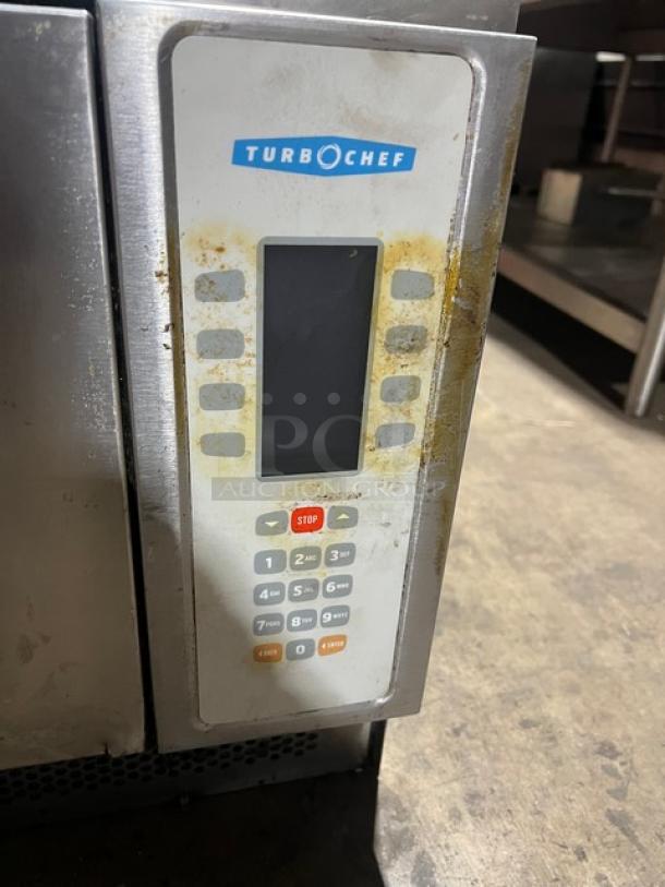 TurboChef NGC stainless steel ventless countertop rapid cook oven, digital controls, 208-240V, commercial use.