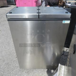 Excellence FT-4 ice cream freezer on casters, stainless steel, Model# FT-4, 110-120V, not cooling, 26"x15"x8.5".