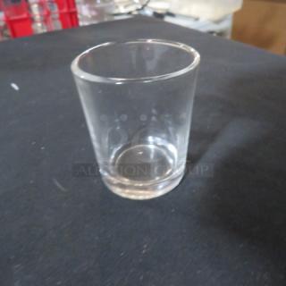 NEW Acopa 2.5oz shot glass, clear glass, pristine condition, ideal for barware collection or use.