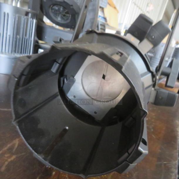 Showline SL PAR 150 Zoom stage light, excellent condition, black housing, adjustable zoom feature, $1248.00.