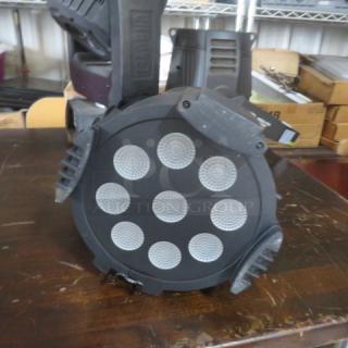 Showline SL PAR 150 Zoom stage light, features adjustable zoom, black casing, in good condition.