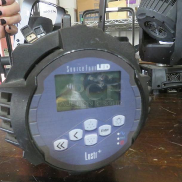 ETC Source Four LED stage light, model Lustr+, in good condition with visible control panel and branding, priced at $2340.00.