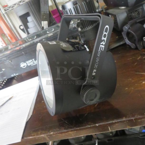Chauvet Core Par UV120ILS UV Wash Light, black, excellent condition, model name on side bracket, $429.99.