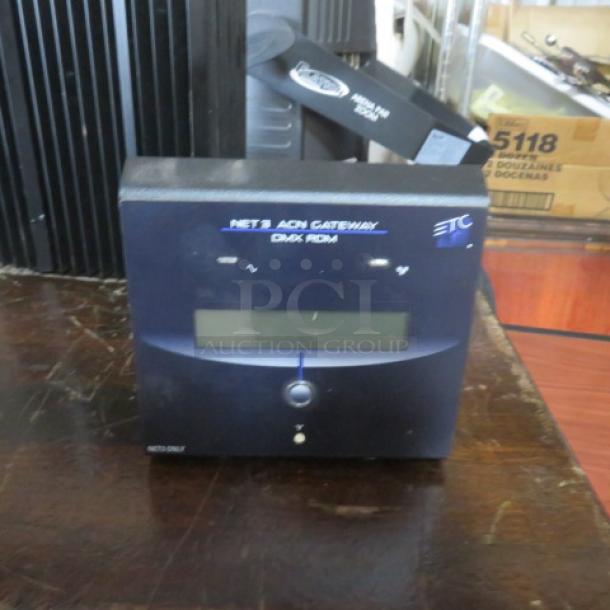 ETC NET 3 DMX/RDM Touring Two Port Gateway, model NET 3, with LCD display, in used condition.