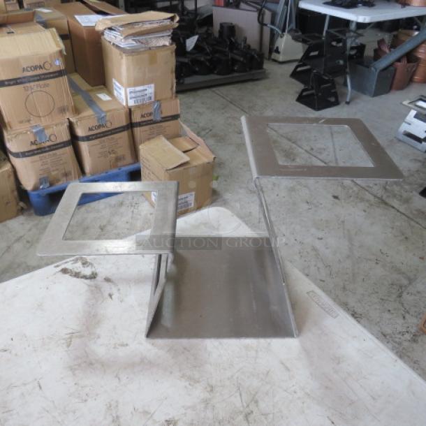 Stainless Steel Rosetto Swan Riser Frame, Model SM356. Dimensions: 22x8x12. Item is in good condition, priced at $669.00.