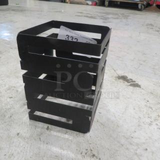 Rosetto Black Metal Riser, 6x8 inches, durable design, excellent condition, auction item with visible price tag $153.64.