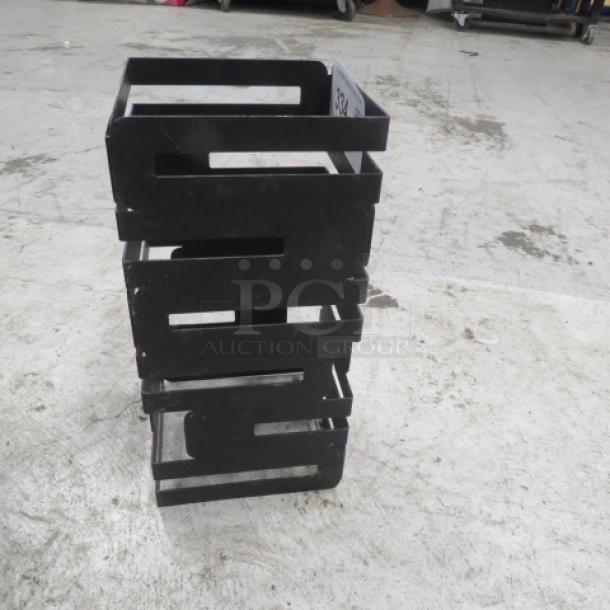 Rosetto Black Metal Riser, 6x12 inches, high-quality condition, industrial design, priced at $192.86 each, 6XBID.