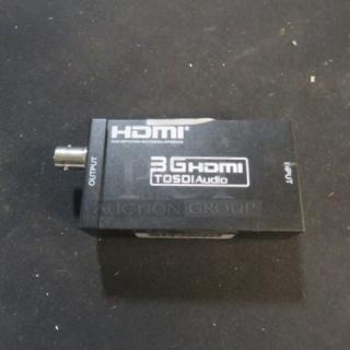 HDMI 3GHDMI Converter Adapter; labeled "3GHDMI TOSDI Audio" for input/output connectivity; priced at $55.74.