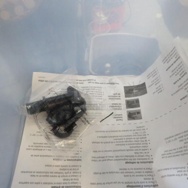 New Tablecraft 3-gallon beverage dispenser with sealed parts and instructions, indicating unused condition.