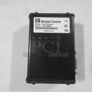 Itech Global Cache Ethernet Converter, black, Model: iTach Ethernet, MAC ID: 000C1E60A3F8, made in USA, $146.00, new condition.