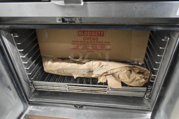 Brand new Blodgett HVH-100E convection oven with hood, 208V, 3 phase. Includes original packaging, scratch and dent condition.