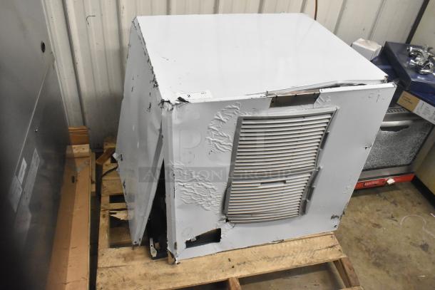 2025 Scotsman MC1030MA-32A ice machine, brand new with scratches and dents. Medium cube, 1077 lb capacity, 208/230V, 1 phase.