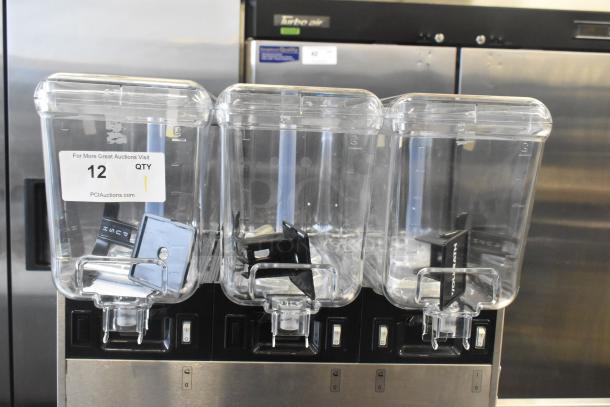 Brand new Vollrath VBBD3-37-F commercial beverage dispenser with three 3.17-gallon bowls, fountain spray circulation.