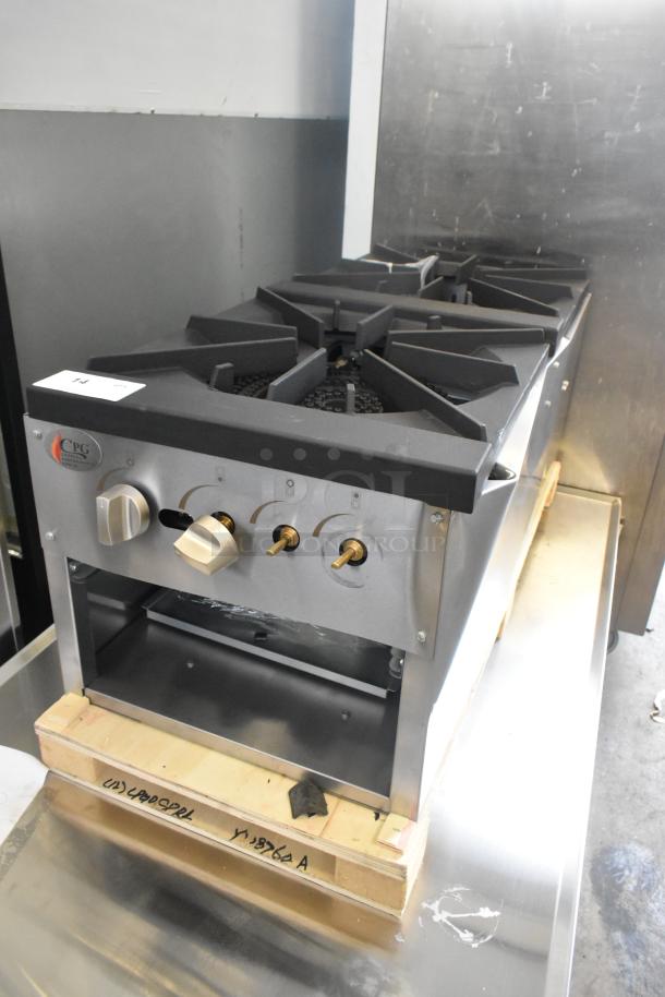 BRAND NEW Cooking Performance Group CPG-DSPR-L Liquid Propane Stock Pot Range, 160,000 BTU, model 351CPGDSPRL.