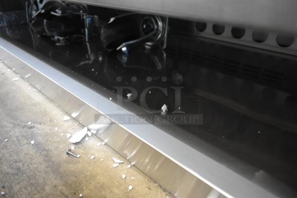 Brand new 2025 Avantco 178CBE60HC Commercial Chef Base, 2 drawers, shown with casters, minor scratches visible.