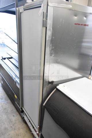 Brand new Avantco HPI-1836 heated holding cabinet, with scratch and dent, clear door, insulated, on commercial casters.