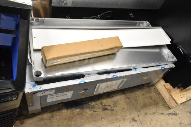 Brand new 2025 Advance Tabco HF-3G-NAT commercial hot food table, natural gas, 10,500 BTU, three-pan capacity. Scratch and dent condition.