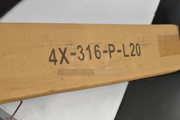 Cardboard packaging with the code "4X-316-P-L20" printed in black.