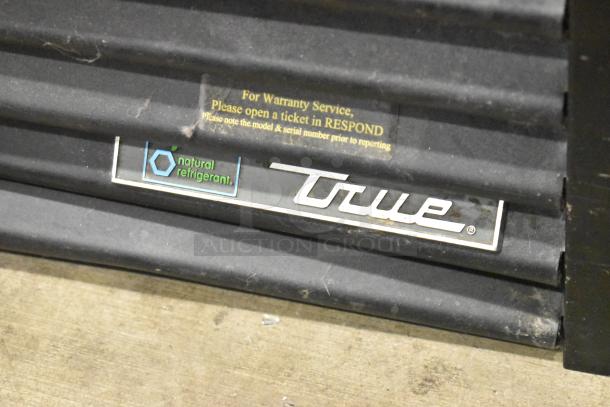 2017 True GDM-49F-HC cooler logo and warranty label. Features natural refrigerant. 115 volts, 1 phase.