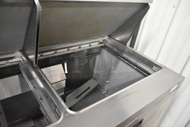 2019 Delfield prep table model 4472N-30M-TS11, stainless steel, condition shows light use, features Bain Marie Mega Top.