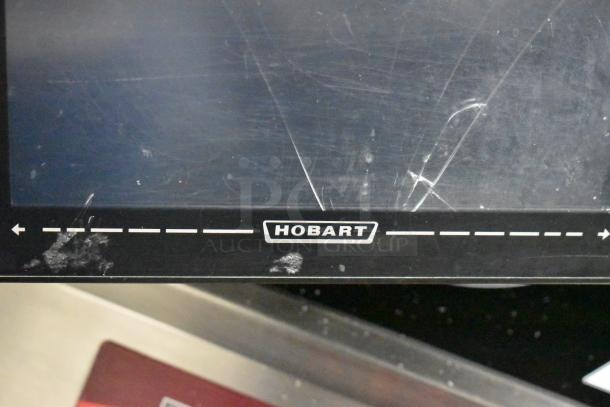 2017 Hobart HTi-7LH26 metal commercial food portioning scale, tested and working, no power cord. Model number visible.