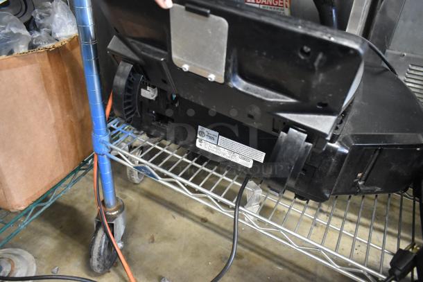 2023 Hobart HTi-7LH4W metal commercial countertop food portioning scale, black, show tags and cords, tested working condition.