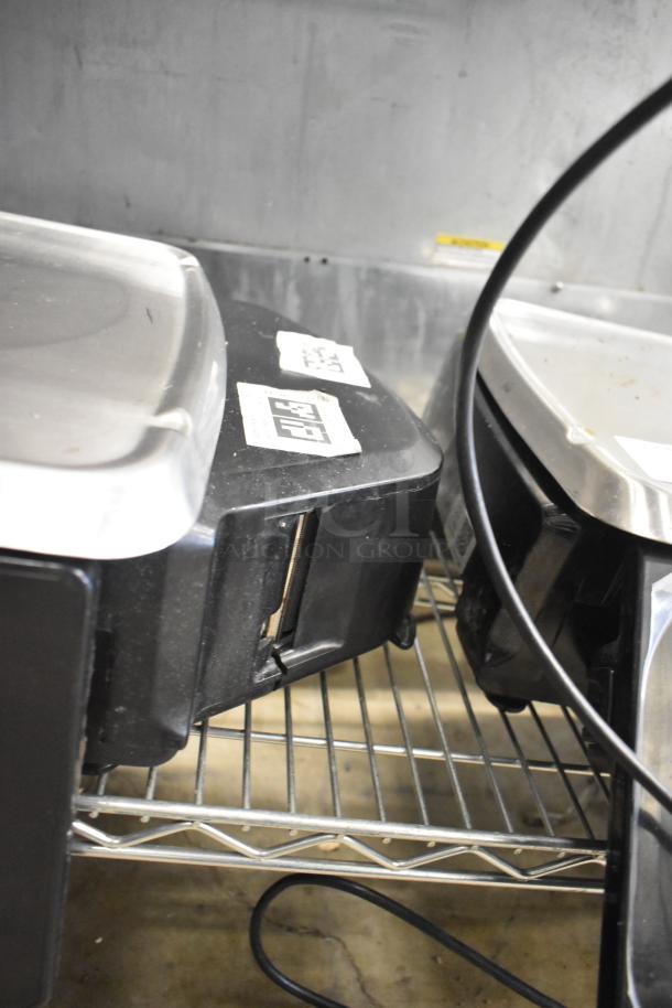 Hobart commercial countertop metal food portioning scale; right button broken; tested and working; 120/208-240V, 1 phase.