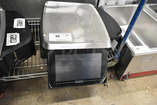 2024 Hobart HTi-7LH4W metal commercial food portioning scale, tested and working. Features touchscreen, voltage 120/208-240V.