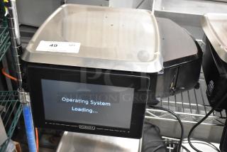 2024 Hobart HTi-7LH4W countertop food portioning scale, stainless steel, touchscreen display, tested, working condition.