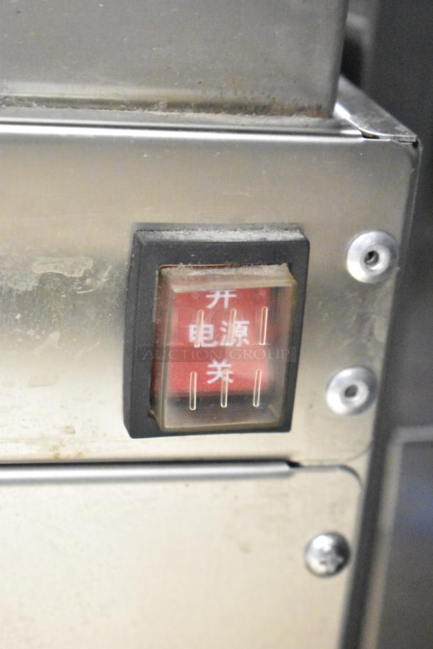 Sonuto SZ-200 Hot Water Dispenser, stainless steel, countertop model, visible switch, 220V, ideal for commercial use.