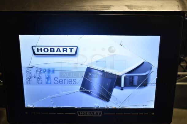 2021 Hobart HTi-7LH4W metal food portioning scale, tested and working, screen cracked. 120/208-240V, 1 Phase.