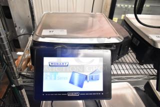 2017 Hobart HTi-7LH26 metal commercial countertop food portioning scale. Tested and working, with digital display.