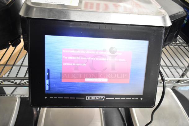 2017 Hobart HTi-7LH26 metal commercial countertop food portioning scale, tested and working, no power cord included.