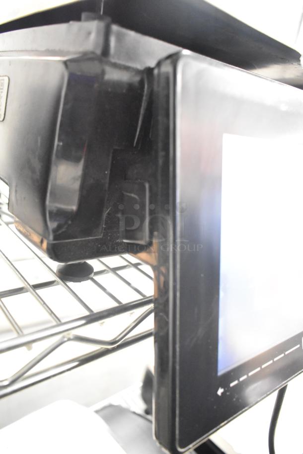 2017 Hobart HTi-7LH26 commercial food portioning scale, black, tested working, no power cord, 120/208-240V, 1 phase.